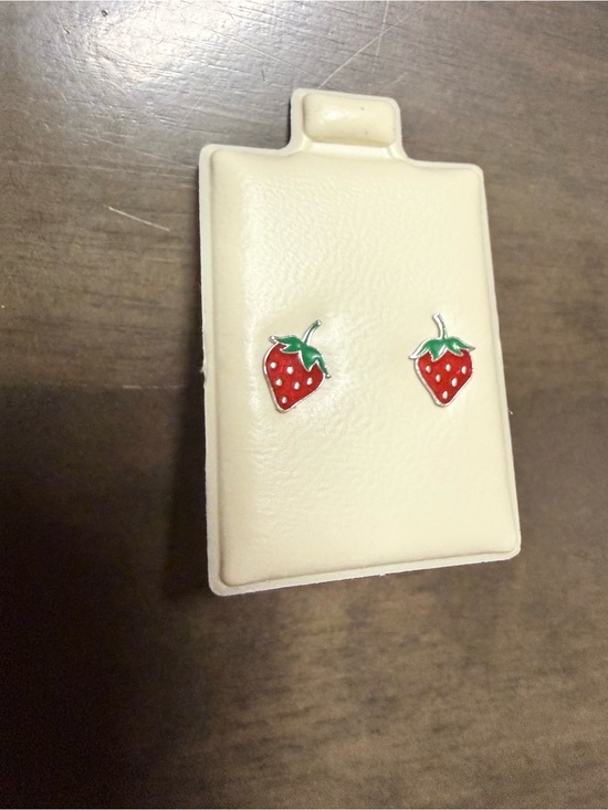 Banter Other - Strawberry Stud Earrings Kids | 925 Sterling Silver